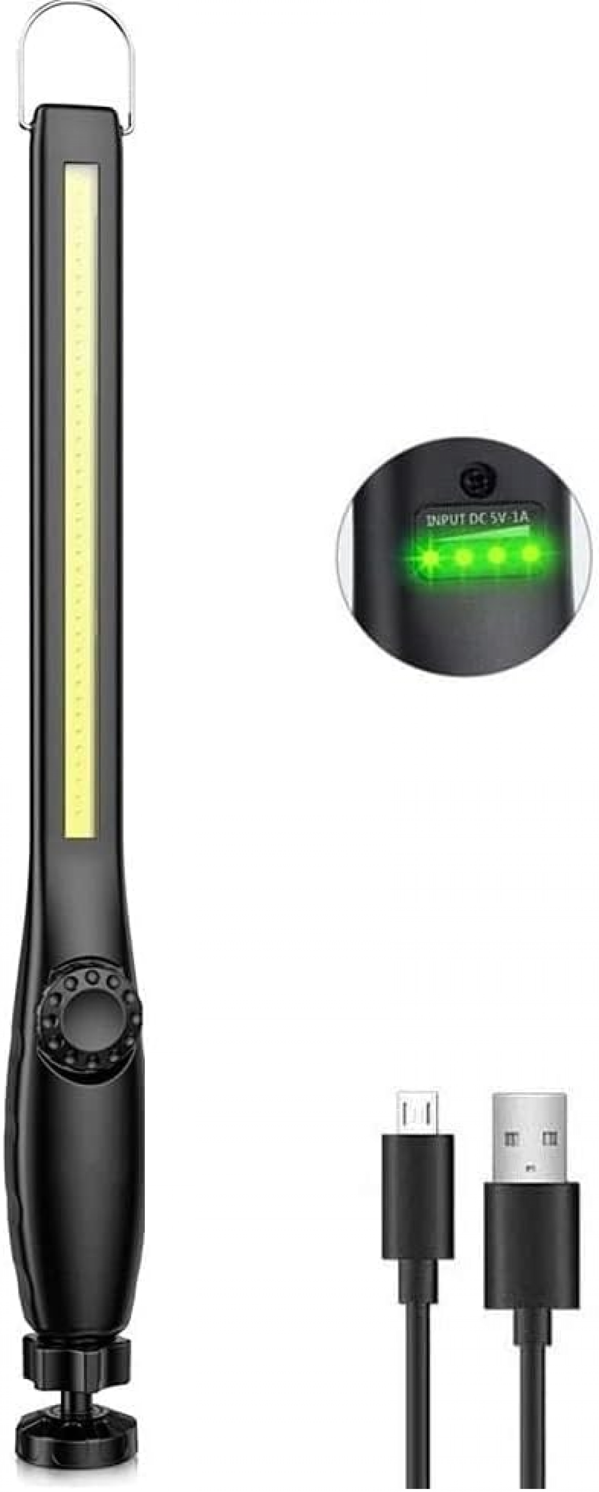 Lampa warsztatowa LED Mecanicien Akumulatorowa lampa robocza Ściemnialna lampa warsztatowa COB Latarka LED do samochodu garażu na kemping sztuka