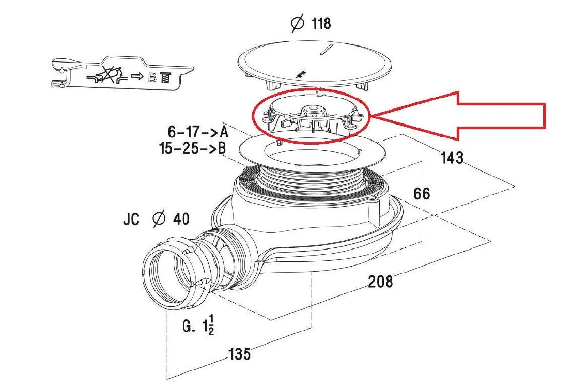 Clé multifonction pour bonde Turboflow XS - 3