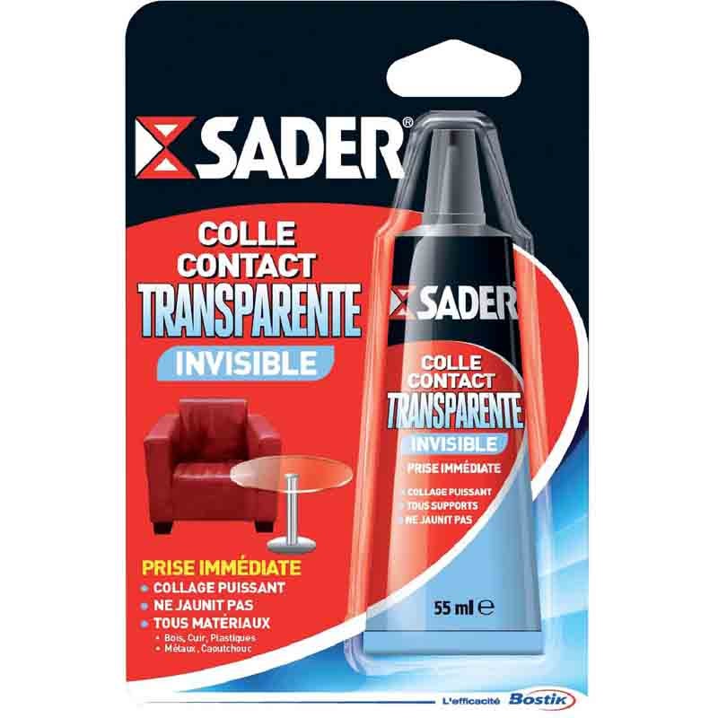 Colle gel contact néoprène SADER - Invisible - Prise immédiate - 55ml - 3