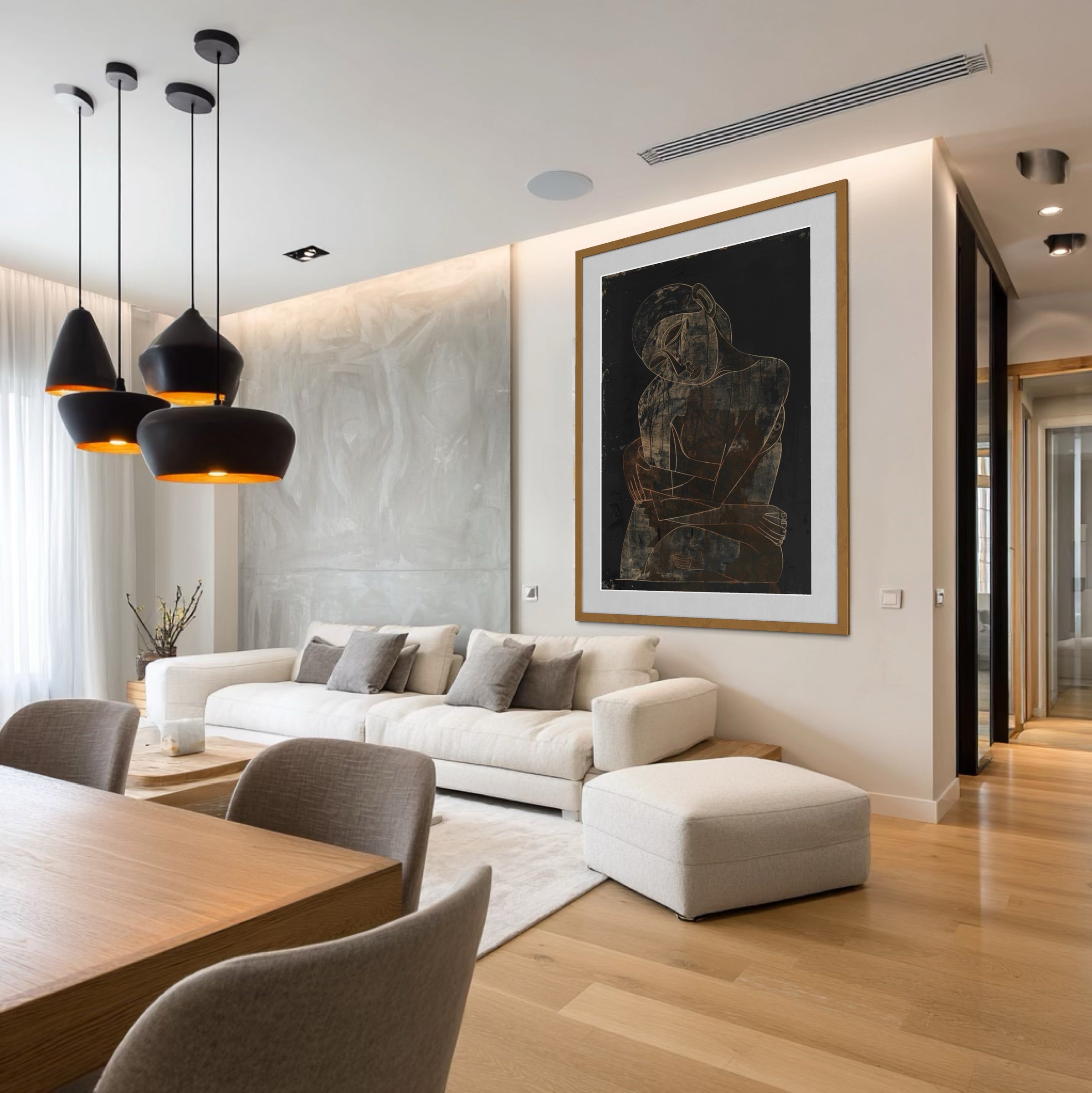 Estampe à encadrer, 70 x 100 cm. POLARTE-E « Silhouettes d'un rêve qui grandit » - 4