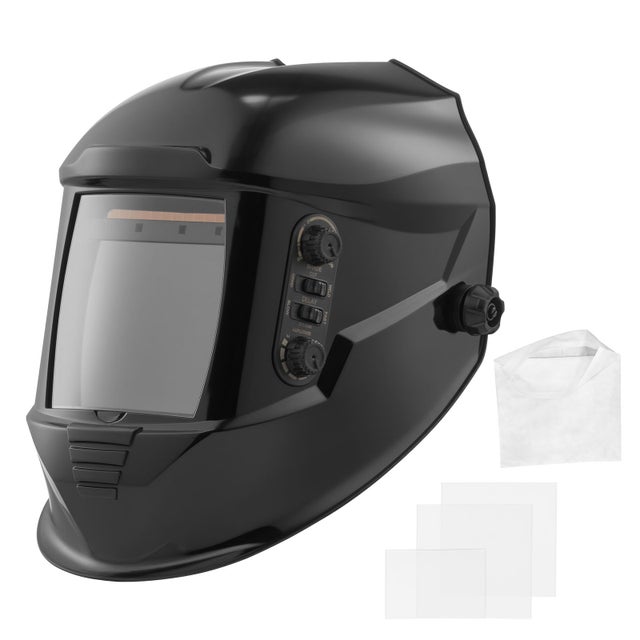 Casque Soudage Solaire VEVOR Obscurcissement Automatique 100x95 mm, avec 4 Capteurs d'Arc, pour Soudage TIG MIG ARC, Meulage, Découpe, Série METIS