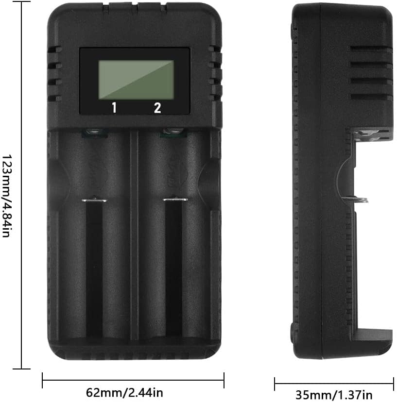 elfbar nachfüll pod läuft aus 18650 Chargeur Batterie Universel Charge Rapide Intelligente Tête à 2  Fentes avec Ecran LCD Compatible avec Une variété de Batteries Li-ION 3,7 V  266