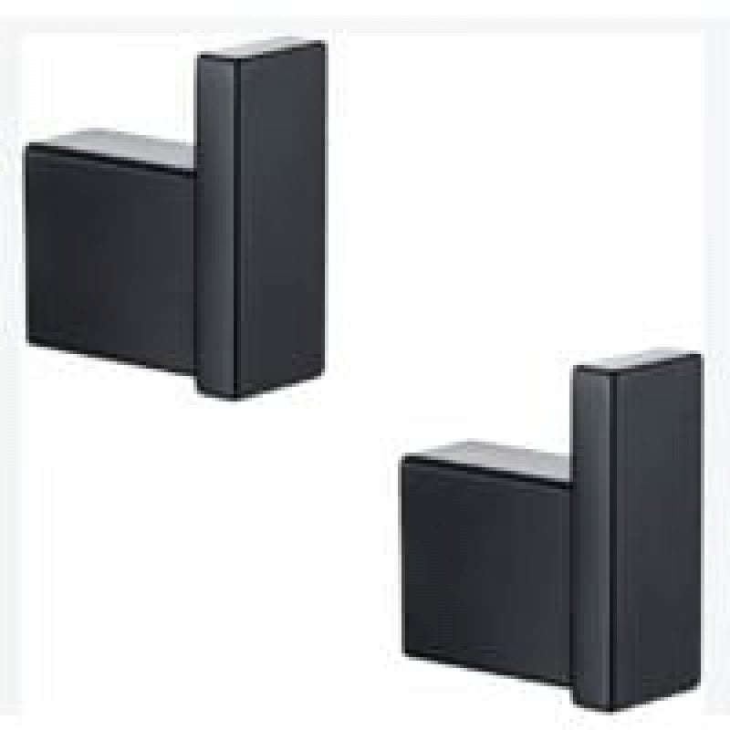 2-częściowy wieszak na ręczniki, wieszak na ubrania, wieszak na kapelusze i płaszcze, do sypialni i kuchni, stal nierdzewna SUS 304, matowe, czarne w