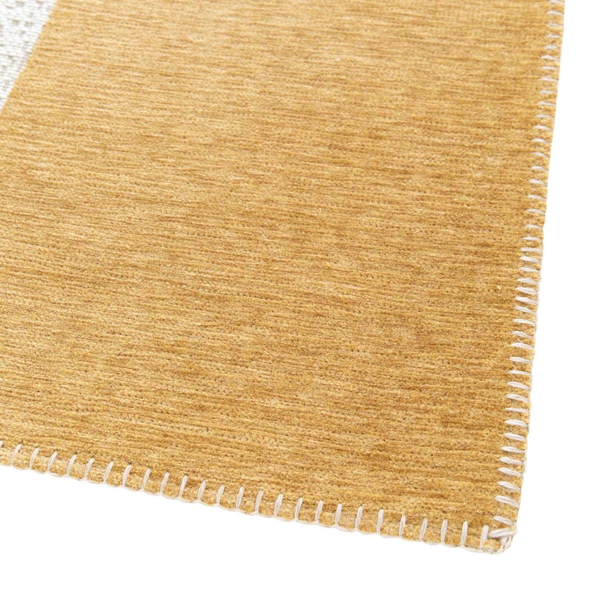 Tappeto moderno a tessitura piatta gobelin beige 120x170 - 3