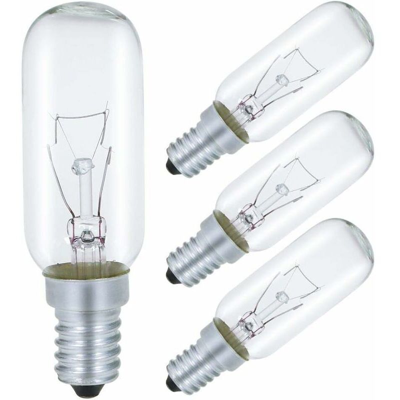 Bec E14 40W pentru hotă, bec incandescent 220V, alb cald 2700K, pachet de 4, reglabil intensitate 4buc