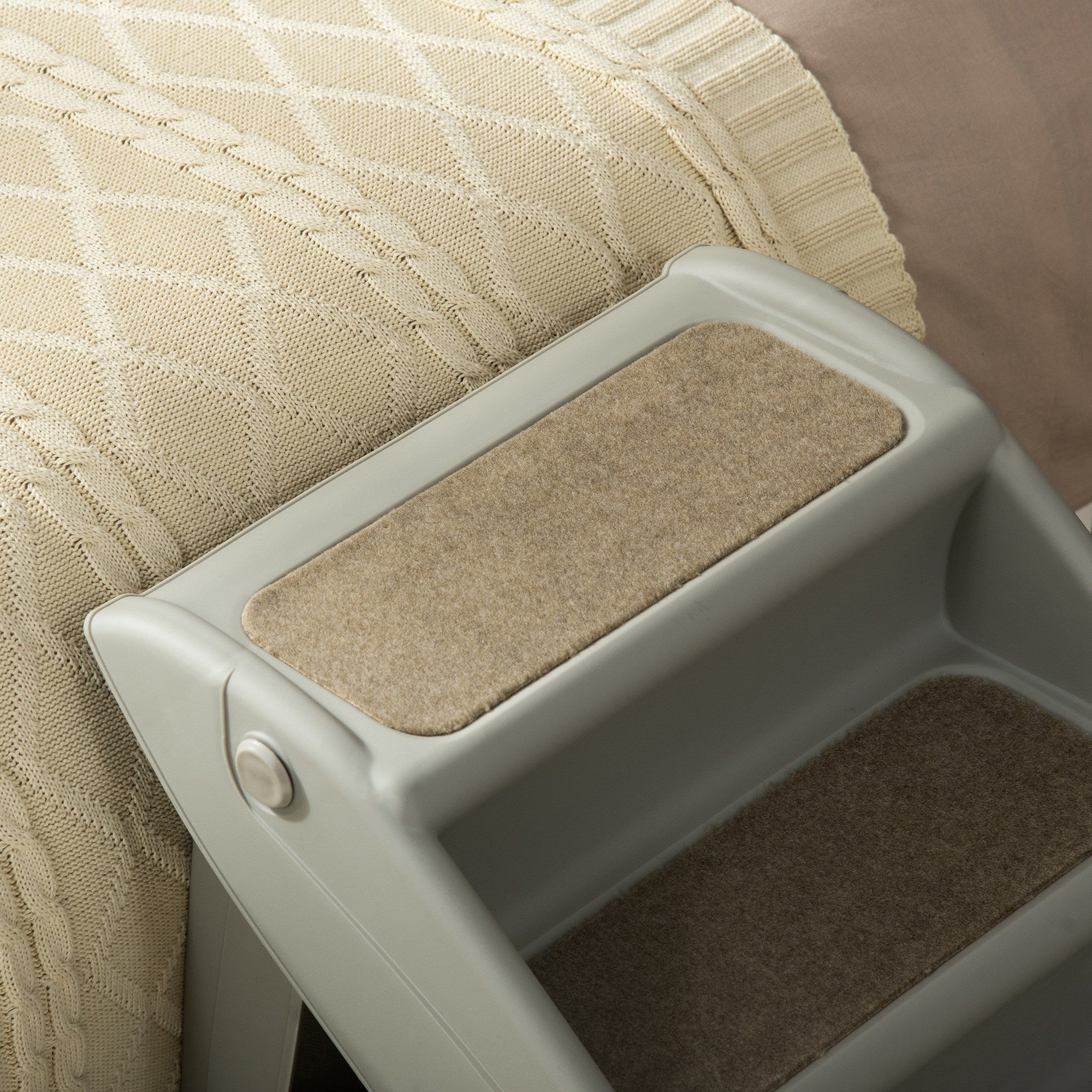 Escalera para Mascotas PAWHUT PP Gris 62x38x49.5 cm - 5