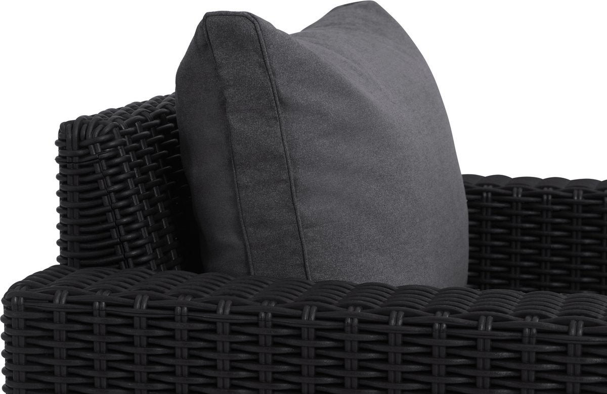 Salon de jardin California Canapé 3 places + Pouf + Table basse - Anthracite - KETER - 3