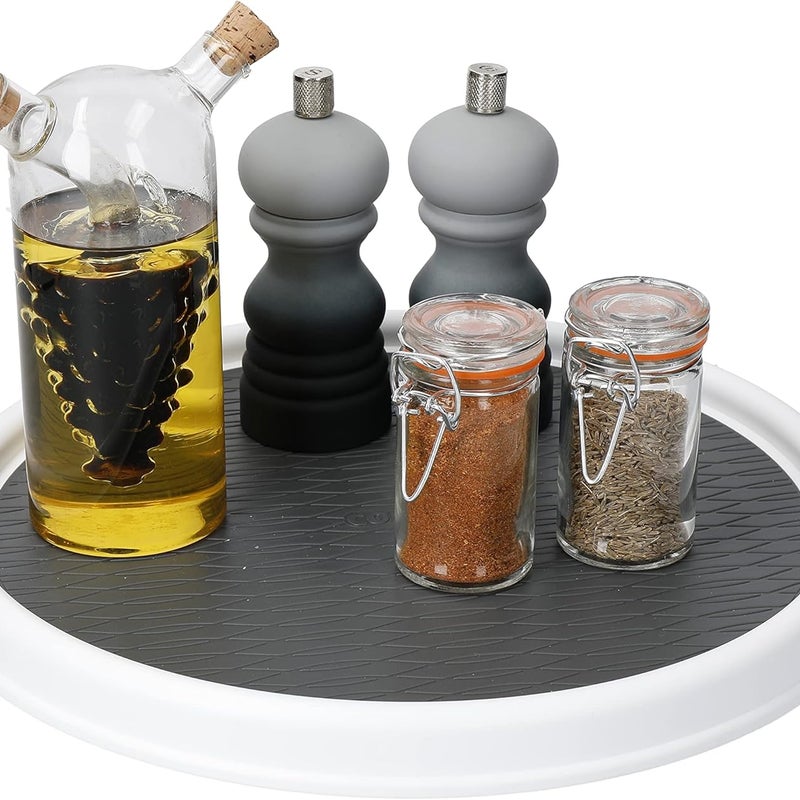 Obrotowy stojak do przechowywania żywności i organizacji szafek kuchennych, 30 cm