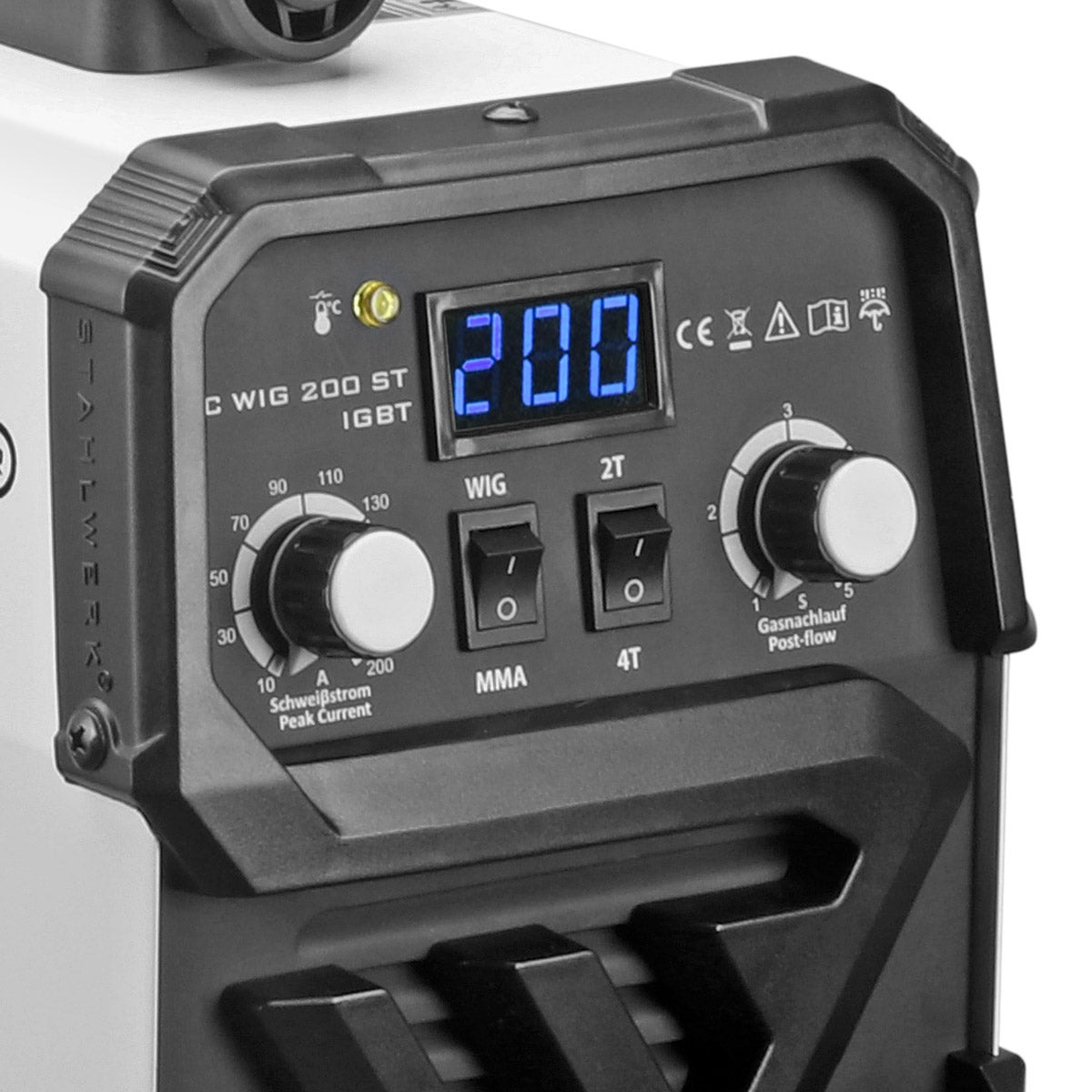 STAHLWERK Poste de soudage DC TIG 200 ST IGBT avec 200 ampères et MMA E-Hand - 3