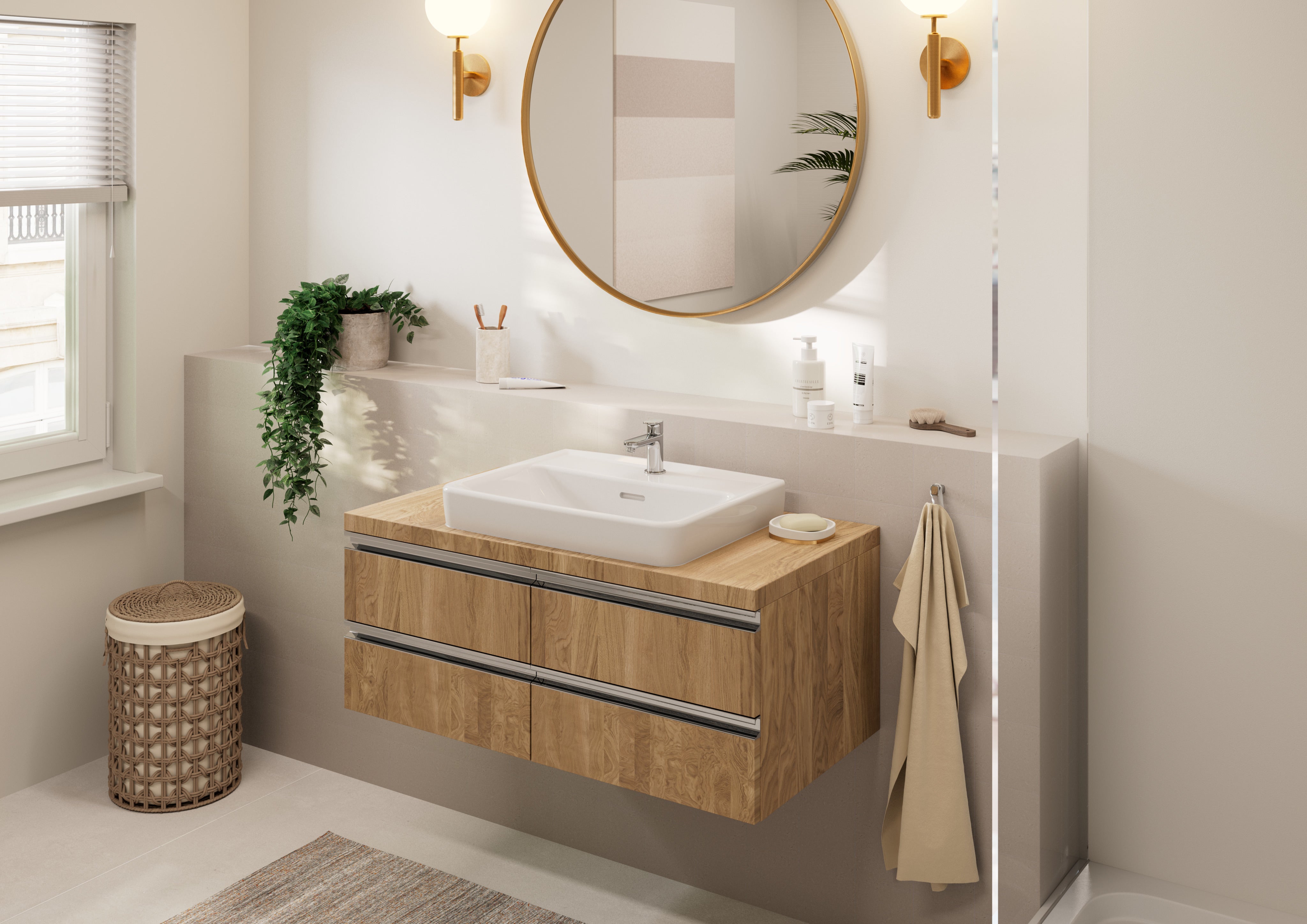 HANSGROHE Robinet de lave‑mains 70 eau froide sans tirette ni vidage chromé - 5