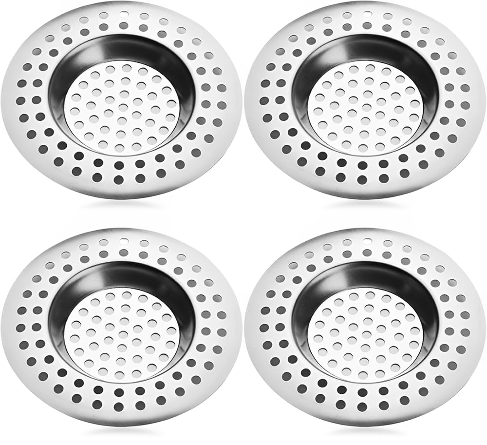 4 sztuki Filtrów do zlewu kuchennego - Filtr do zlewu, do zlewu kuchennego/łazienkowego, filtr zapobiegający zapychaniu