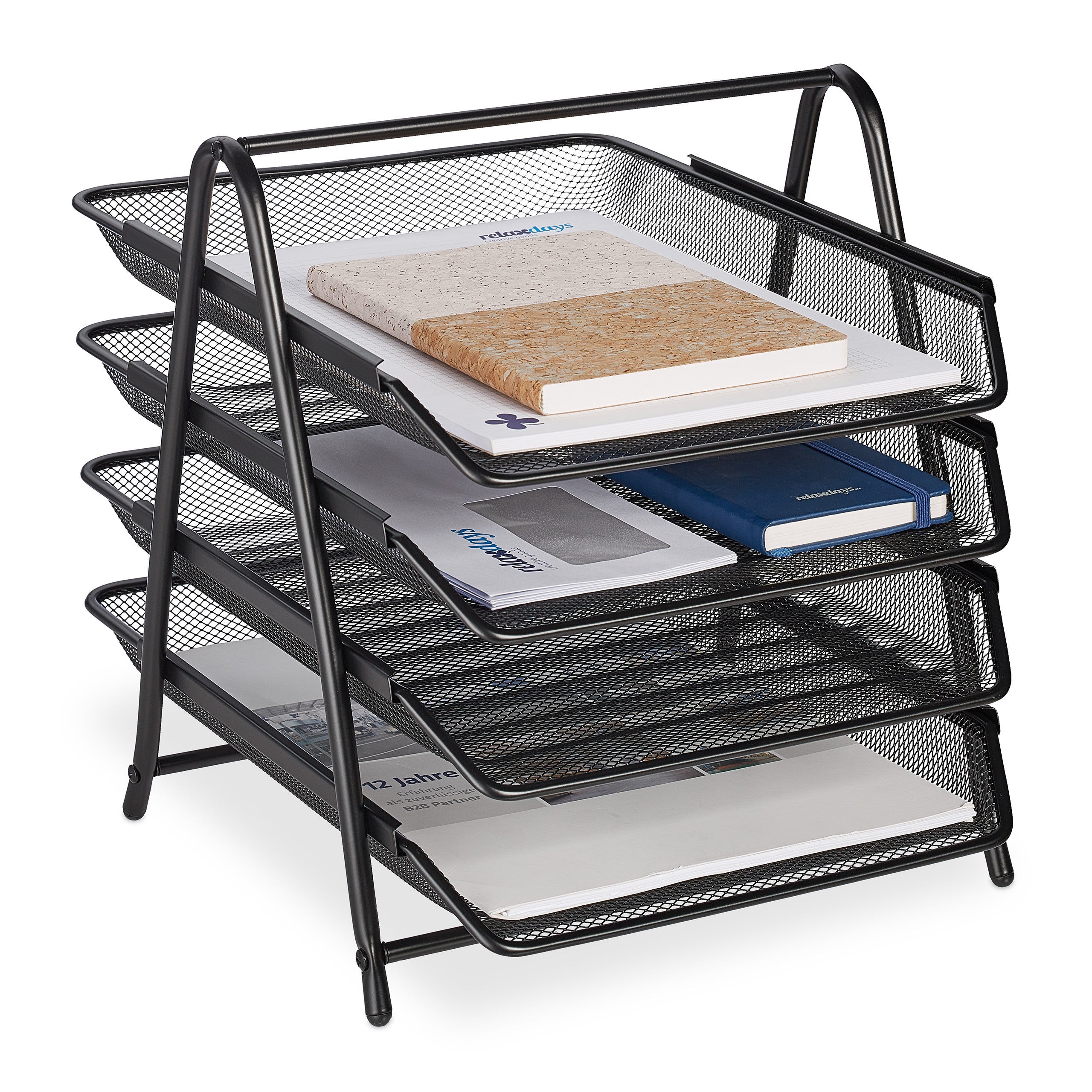 Relaxdays Range-documents, empilable, range-lettres pour format A4, HLP Relaxdays Range-documents, empilable, range-lettres pour format A4, HLP