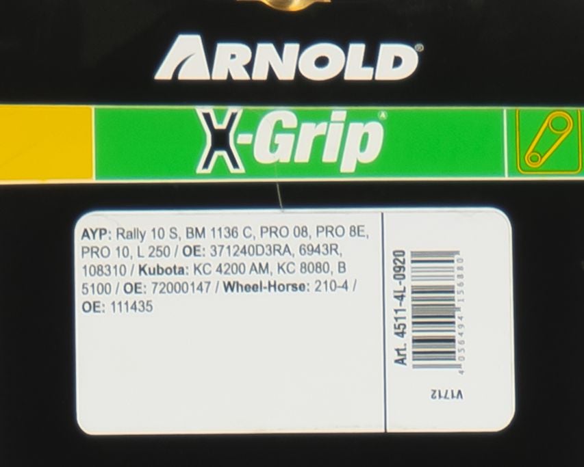 Courroie trapézoïdale X-Grip V de type 4L920 - 3