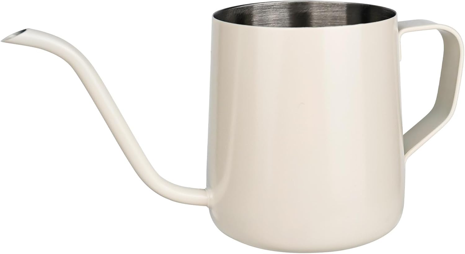 Biała konewka 250 ml - Do roślin domowych - Mini konewka ze stali nierdzewnej - Długa wylewka - Konewka ogrodowa do roślin domowych