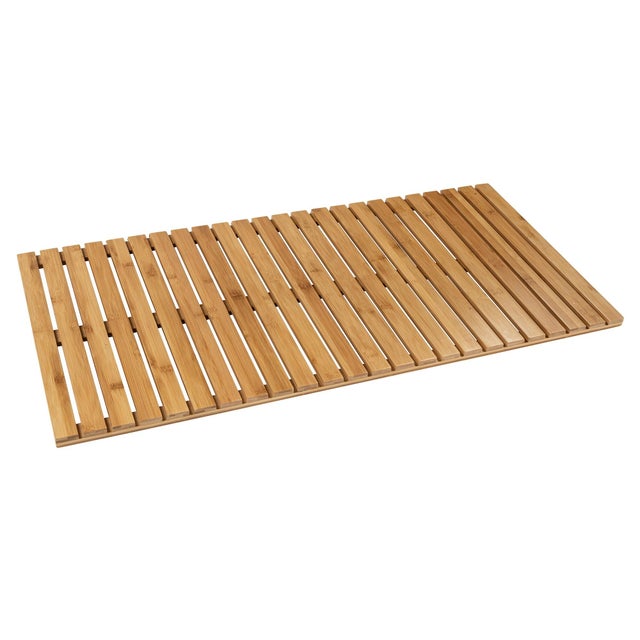 Tapis de bain rectangulaire 50x100 cm marron