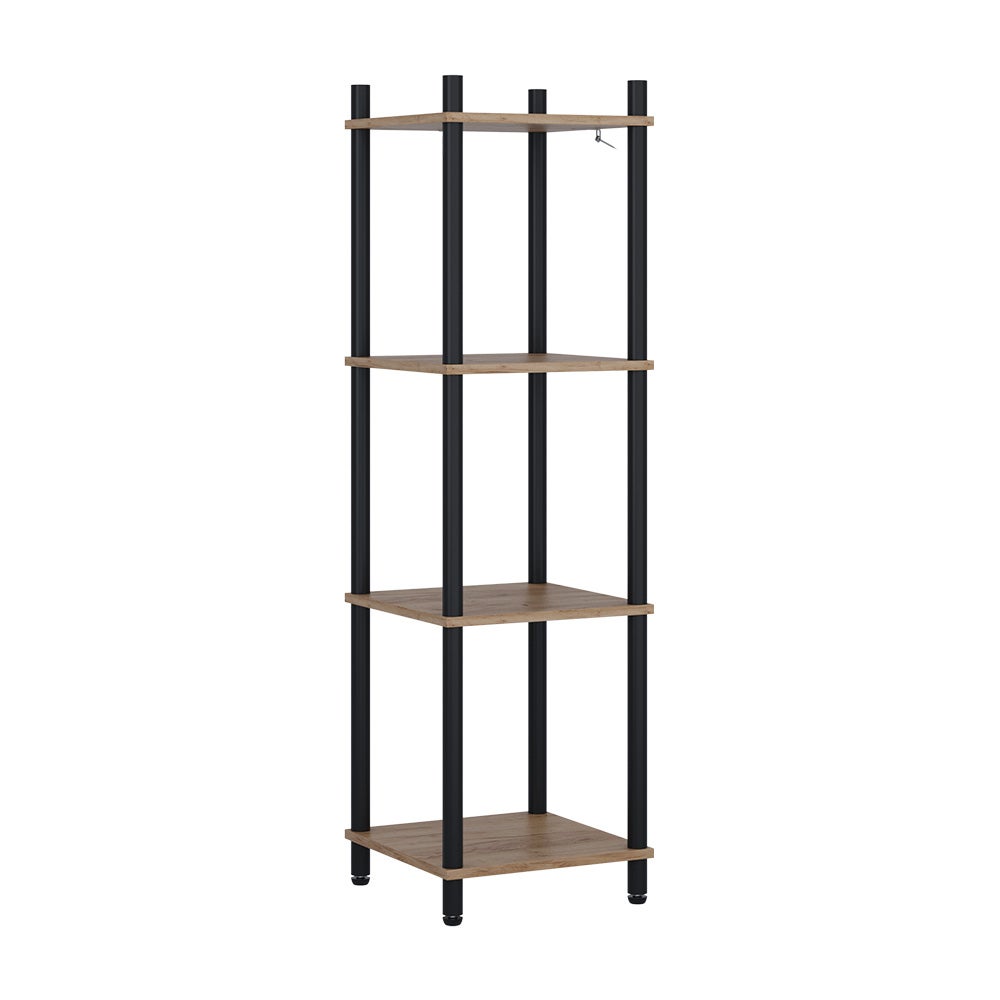 Vicco Półka narożna Bivio, Złoty dąb power/antracyt, 30 x 102.5 cm 4 półki