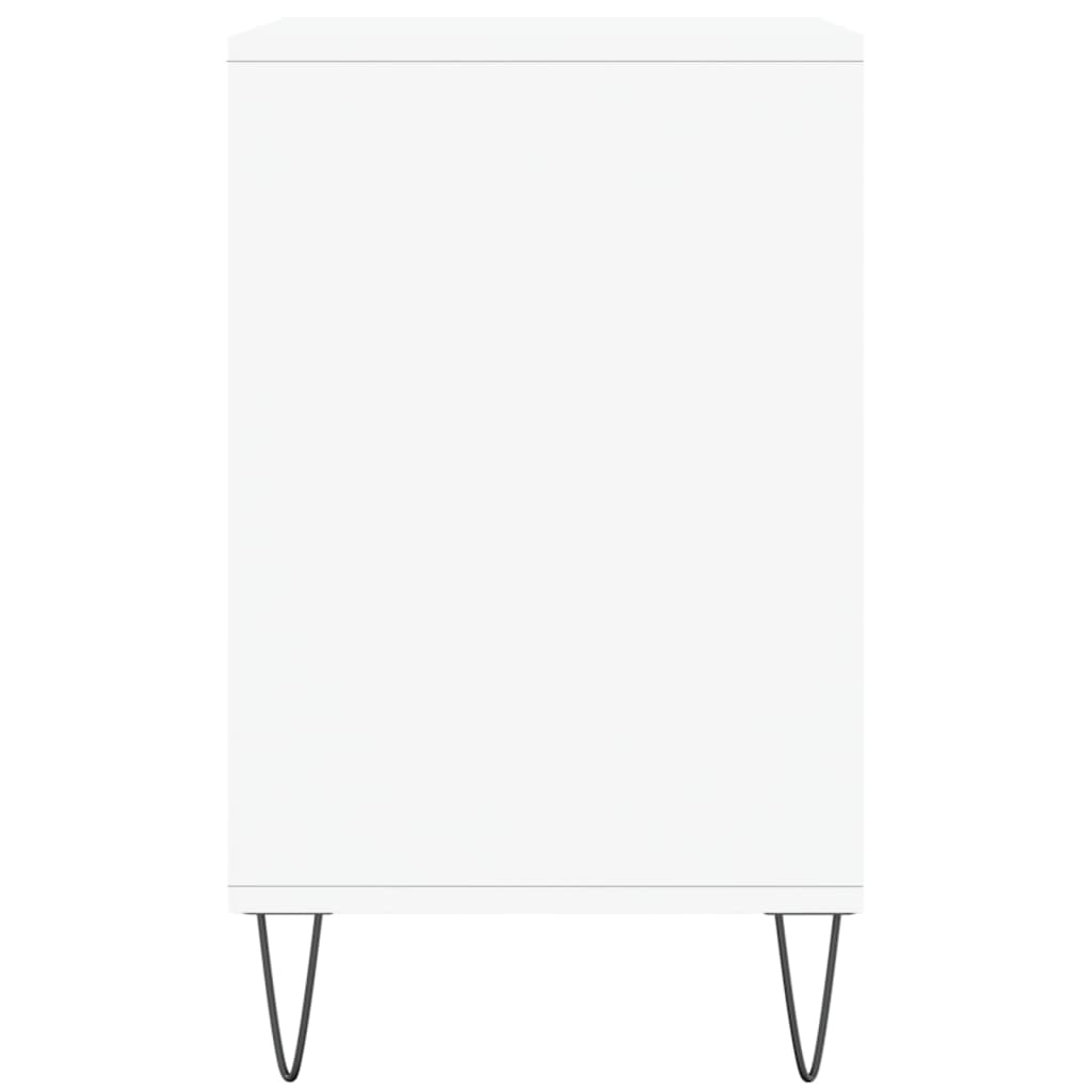 Armoire à chaussure Blanc brillant 102x36x60 cm Bois ingénierie - 5
