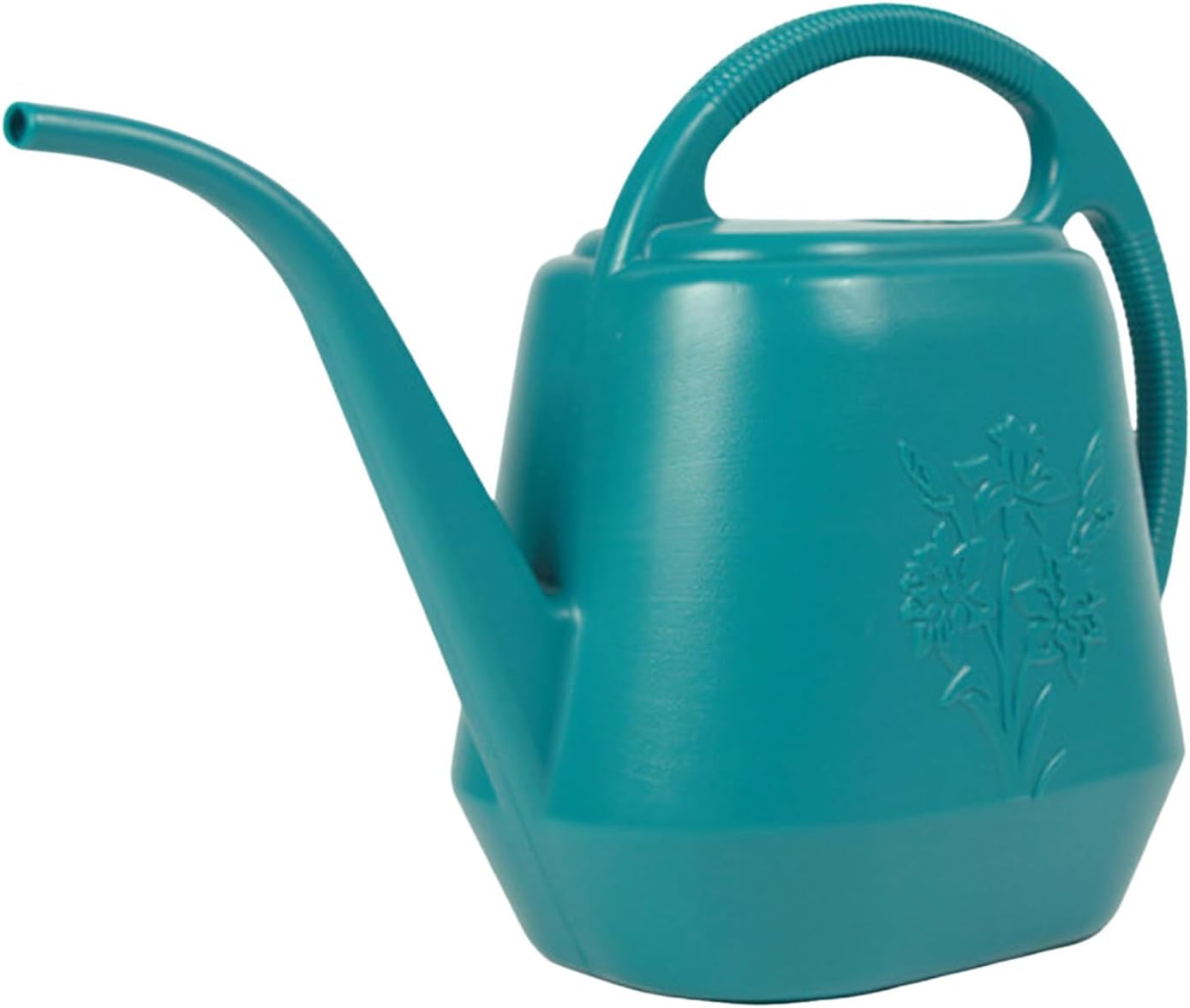 Ciemnozielona rzeźbiona konewka do roślin 38 x 20 x 24,5 cm 1 sztuka 4 l duża pojemność plastikowa konewka z długim otworem narzędzie ogrodnicze