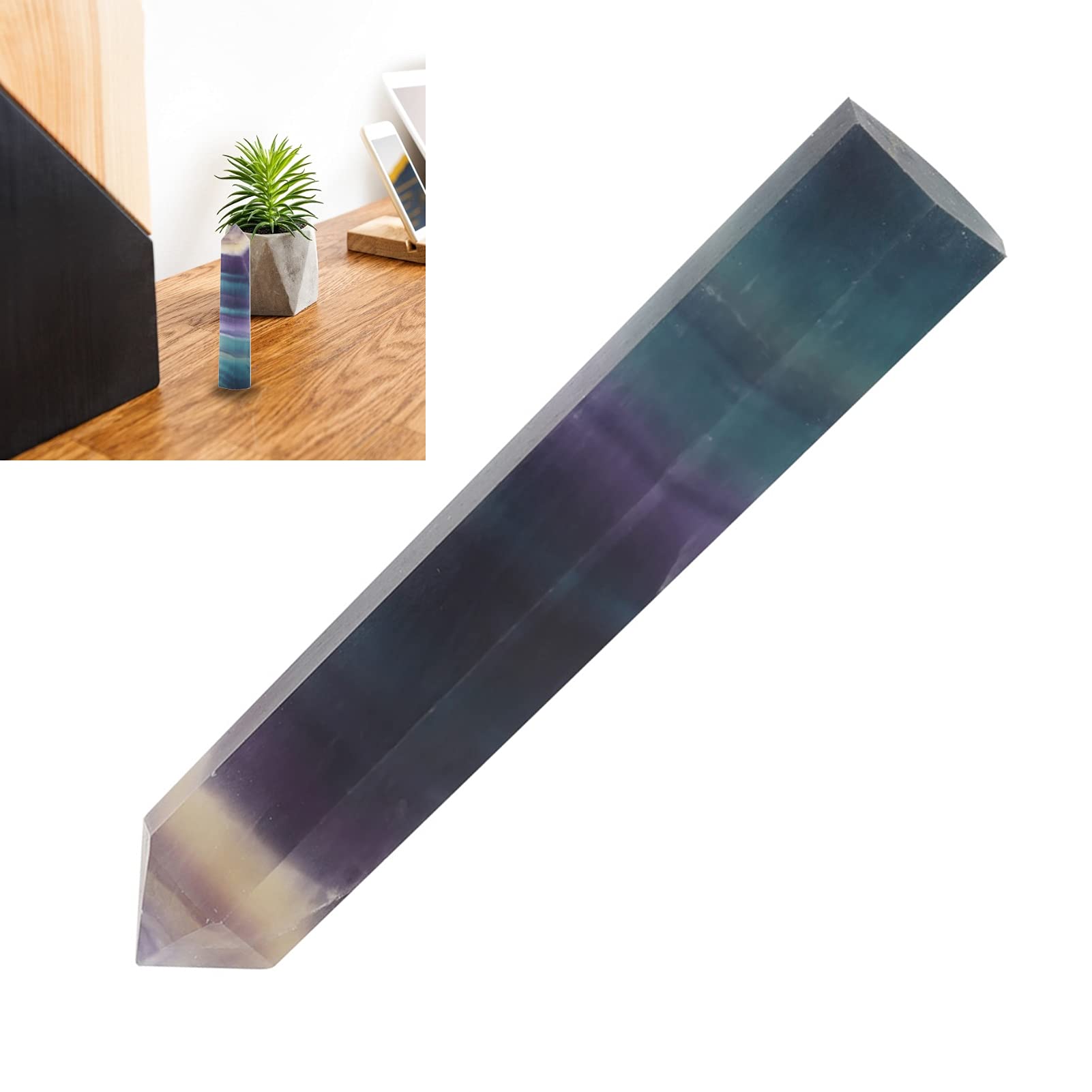 Ularma - Bacchetta Di Fluorite Naturale Esagonale, Cristallo Di - Foto 9