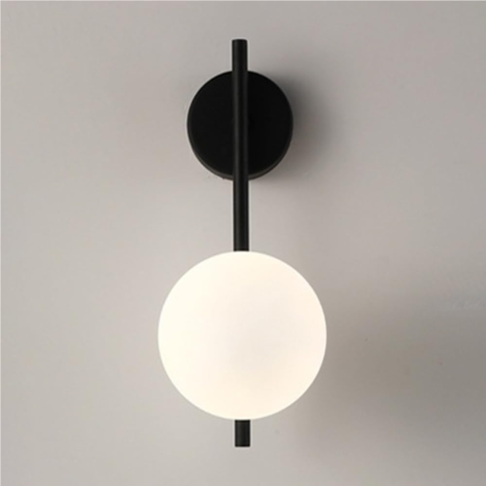 Lampe de chevet murale LED créative, lumière tricolore, base dorée, 22