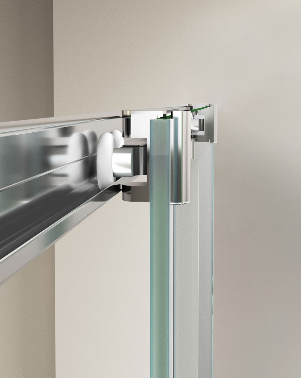 Box doccia angolare scorrevole 2 porte 2 fisse | Vetro anticalcare trasparente da 5 mm | Profilo cromato 140 cm (adattabile 136,5-138,5 cm) x 90 cm - 5