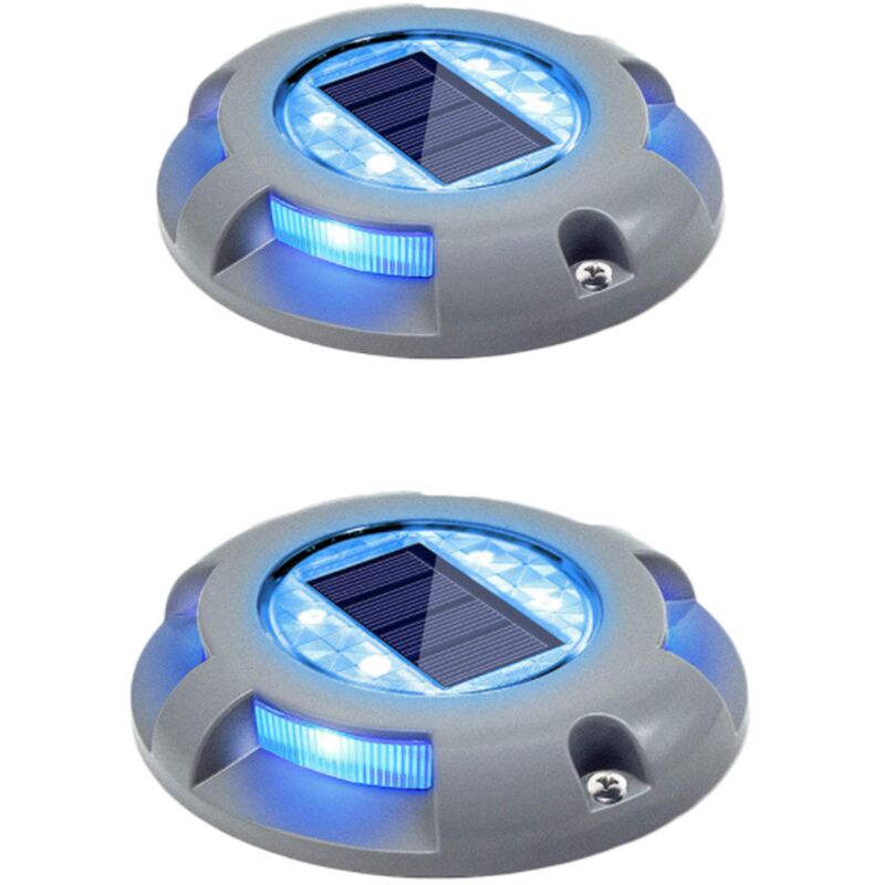 Lot De 2 Bornes Lumineuses Solaires DOCK EDGE POSTLITE - LED Pour Jardin - Neuf