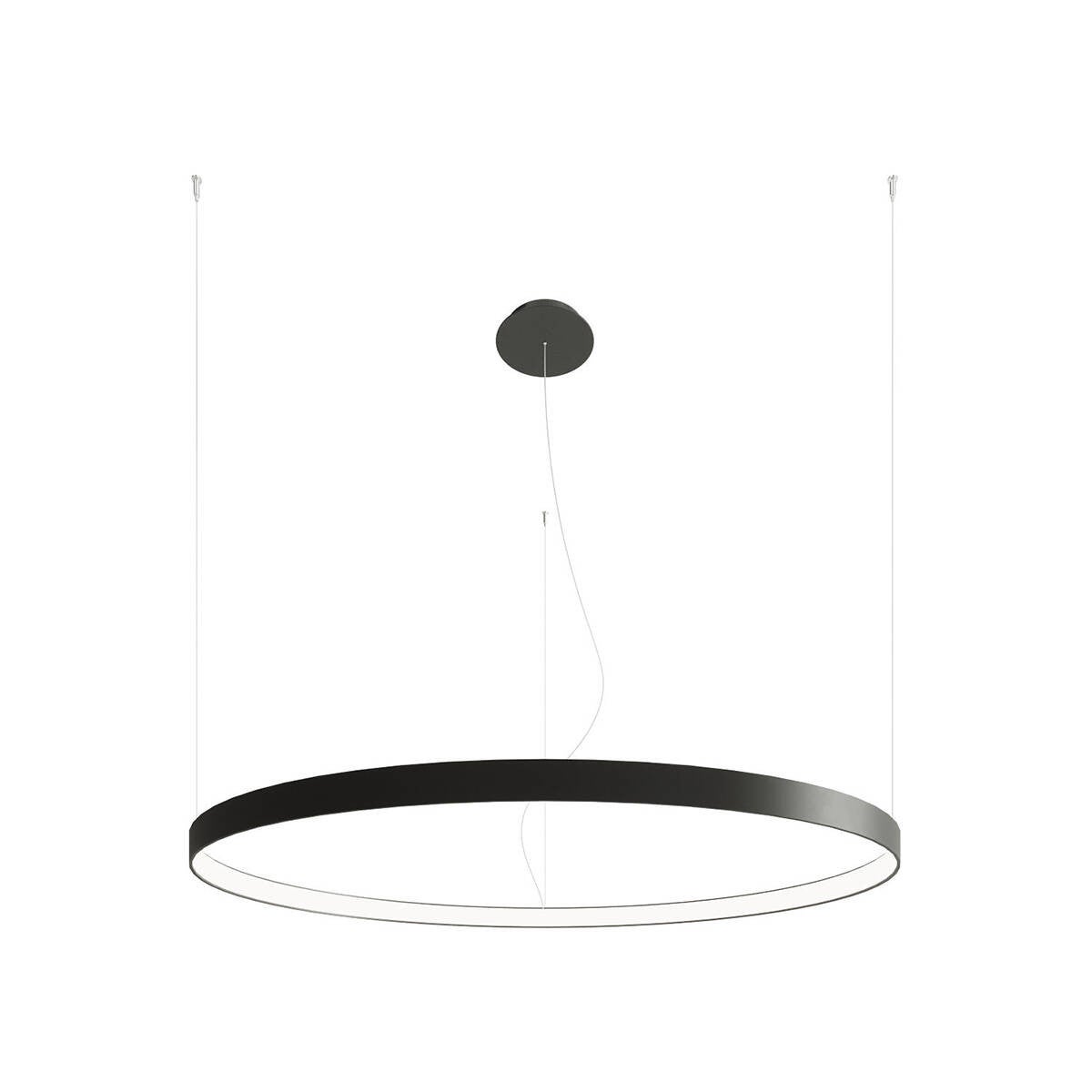 Lampa wisząca RIO LED 45W Neutralna biel 5435lm czarna wym: 150 x 110 x 110 cm Thoro Lighting