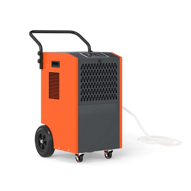 Déshumidificateur d'Air Électrique Professionnel, 73L/Jour, Déshumidificateur Mobile, Minuterie 24H, Déhumidifier pour Pièces jusqu'à 695m³ pour Garge