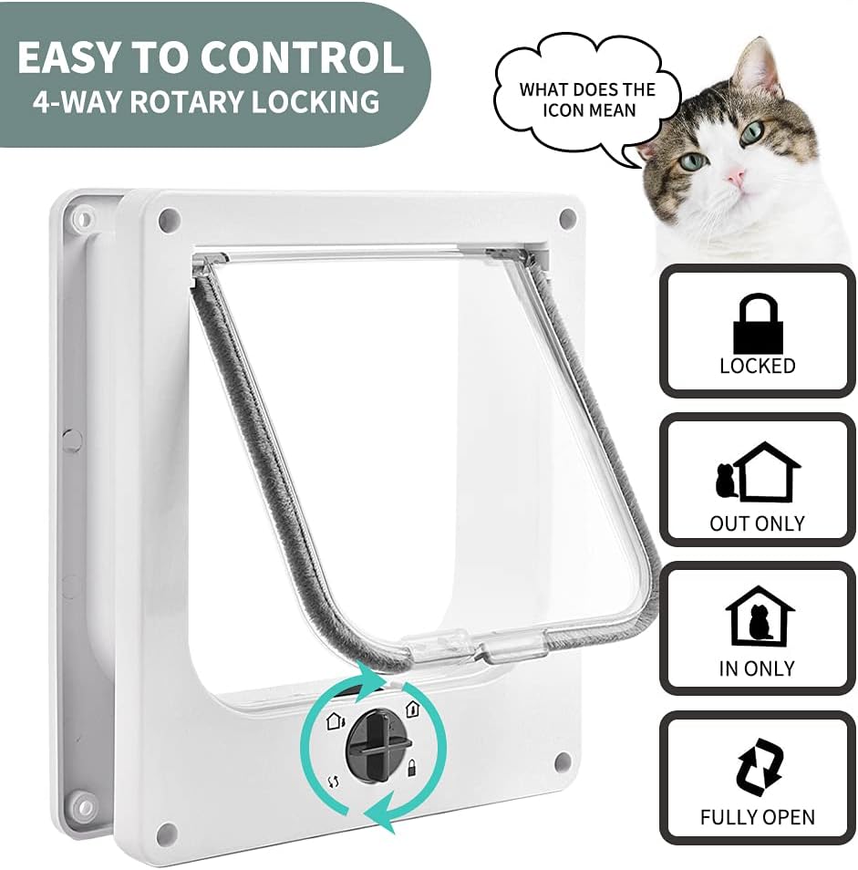 Chatière magnétique pour chats et petits chiens, facile à installer — free download