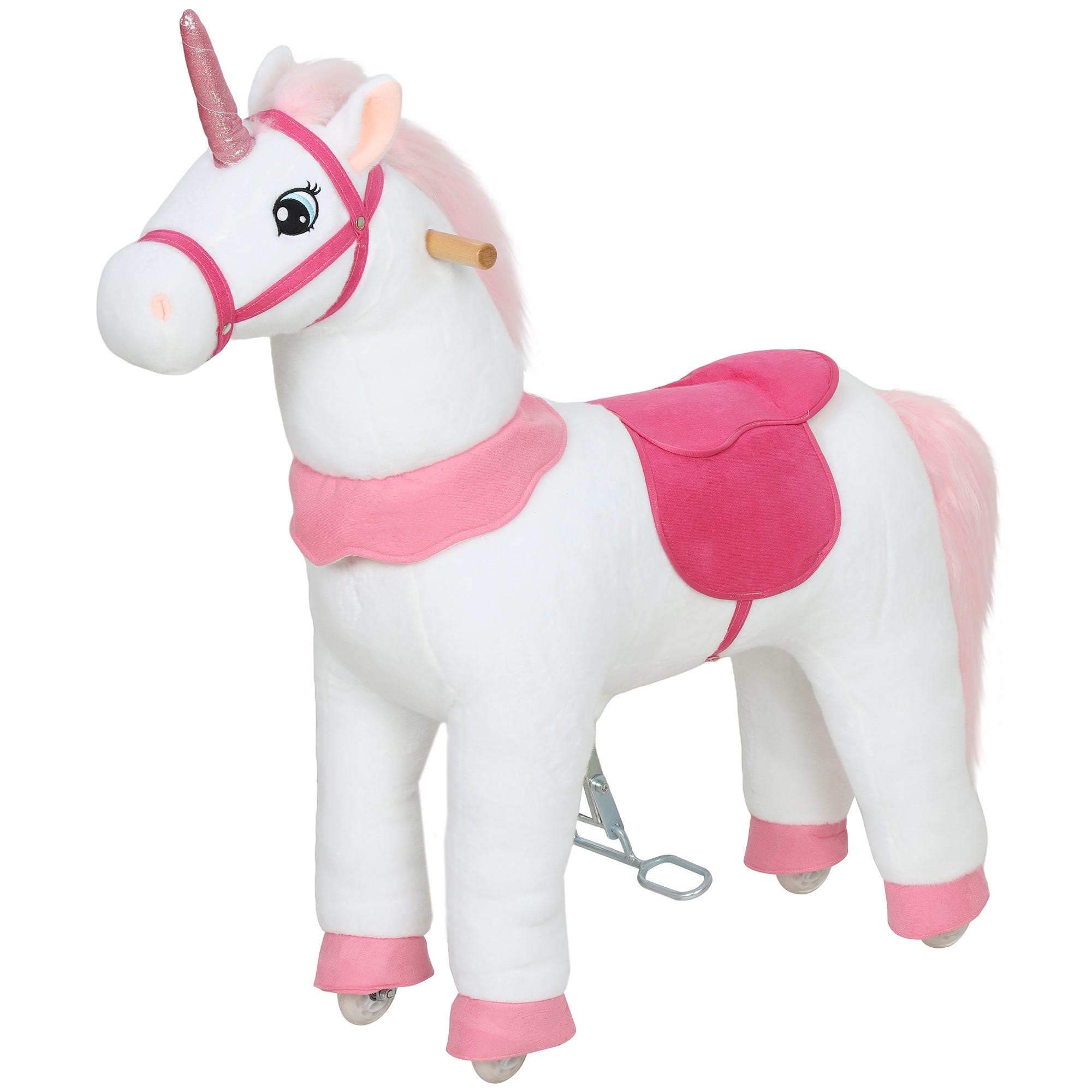 Souples Cheval de saut, tissu, blanc, 3 à 5 ans, design licorne, housse, cadre ...