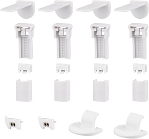 Kit Riparazione Per Tende A Rullo 25 Mm – Frizione, Staffa E Catena Di Perline Da 300 Cm, In Plastica, Universale
