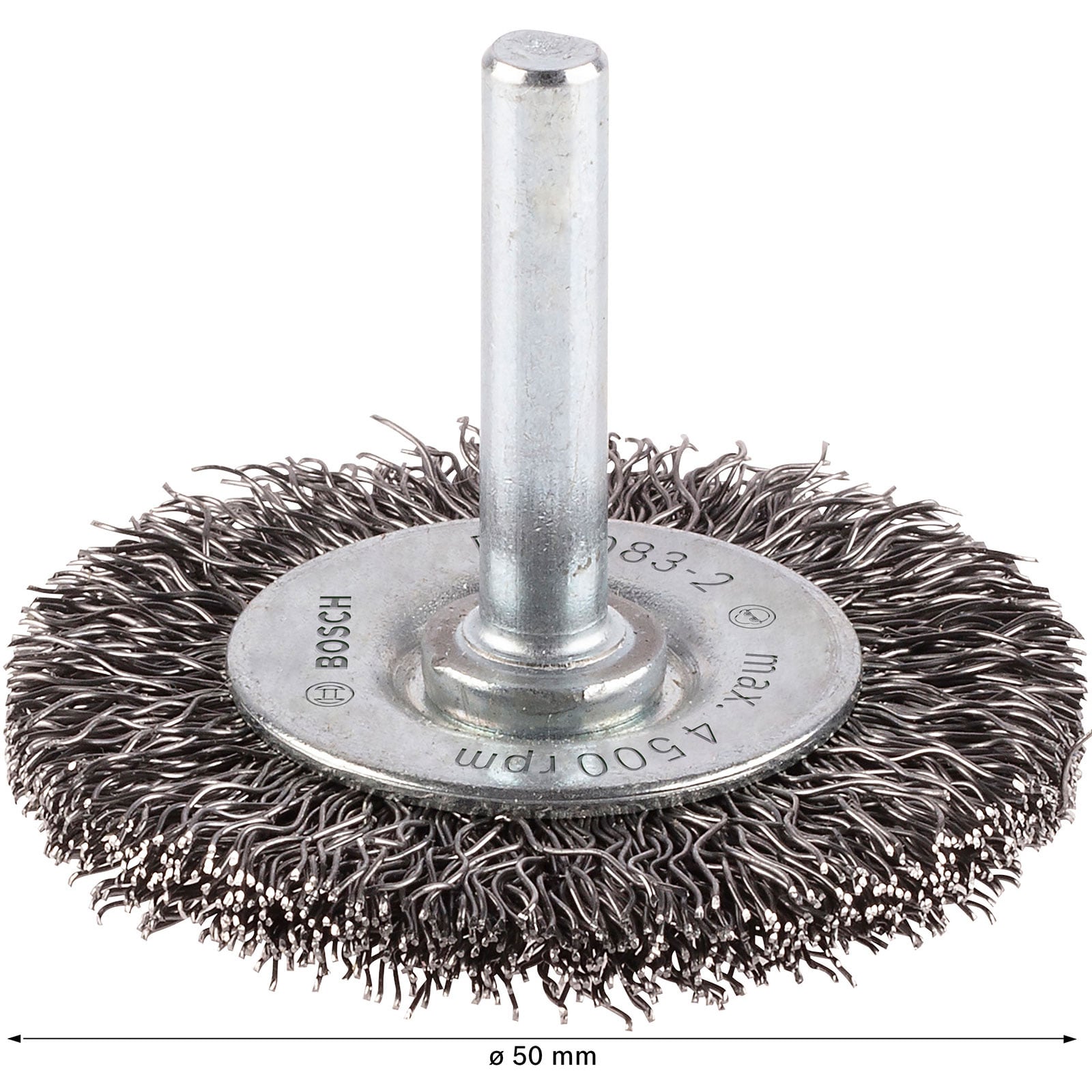Bosch PRO Metal clean szczotka tarczowa 50 x 0,30 mm trzpień prosty - 2608622112 - 5