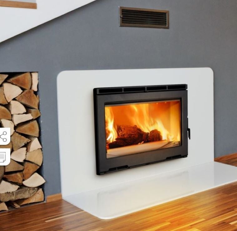 Lacunza  Bricosol, Chimenea Insertable A Leña Modelo Midi 700 De , Leroy Merlin