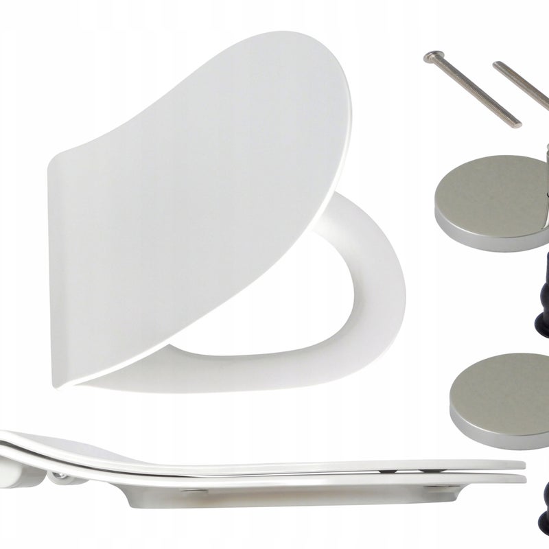 Deska sedesowa Estiva N Slim wolnoopadająca duroplastowa biała