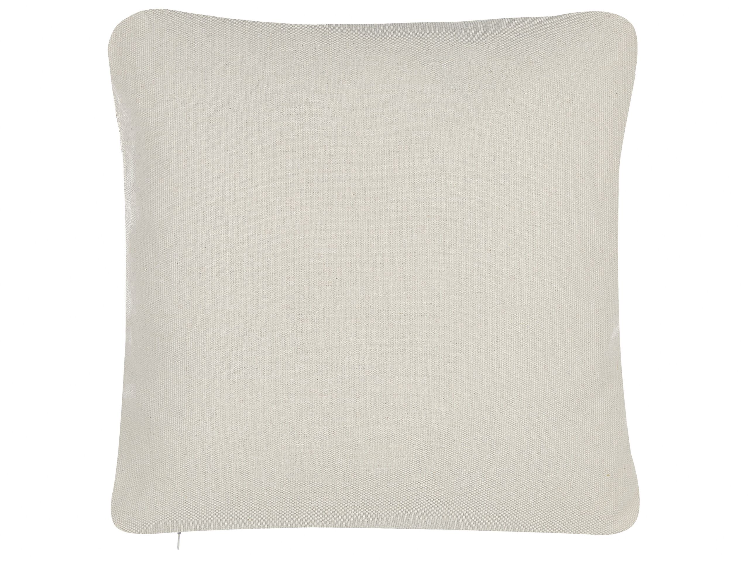 Set di 2 cuscini CALIBRACHOA 45 x 45 cm Bianco Trama geometrica - 4