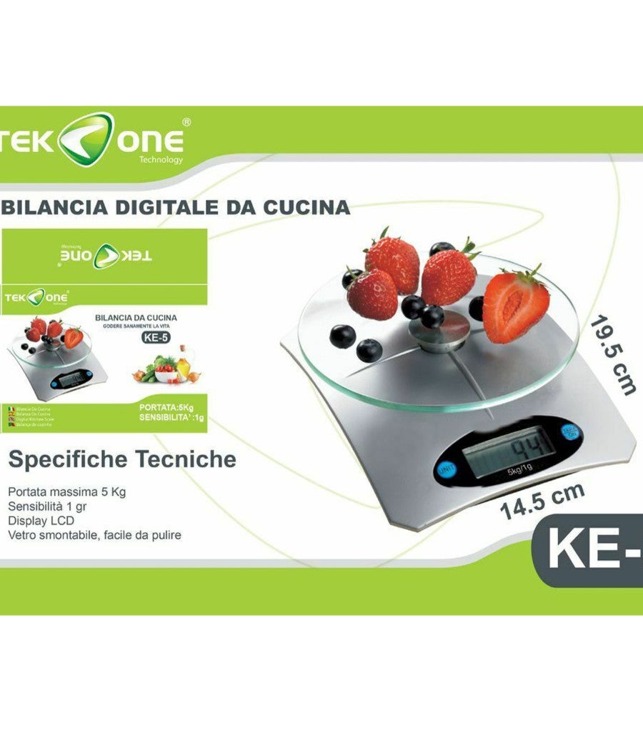 Bilancia digitale da cucina in plastica elettronica per alimenti 5