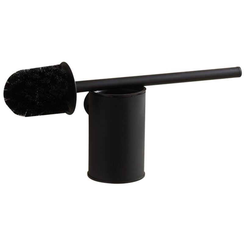 FVITA Scopino Per WC Con Supporto Da Parete | Acciaio Inox E Nichel Spazzolato | Design Salvaspazio Con Contenitore Per Gocce