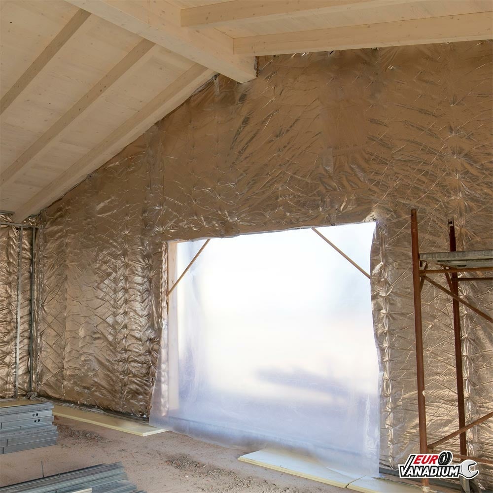 Kit isolation mince porte de garage thermique et phonique - 27 couches - Protection contre le froid et la chaleur - 15 m² - Gris - 5