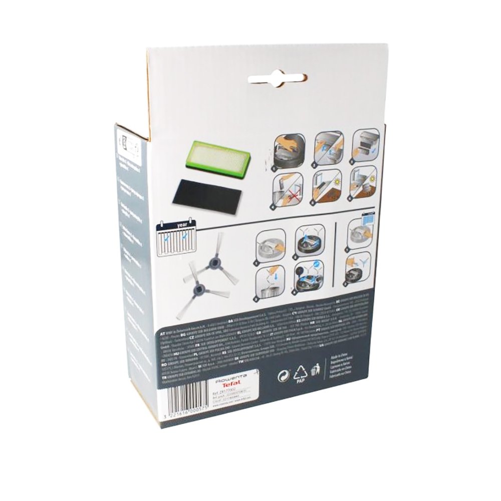 Filtre x2 + brossette x2 pour aspirateur Rowenta ZR177002 - 6