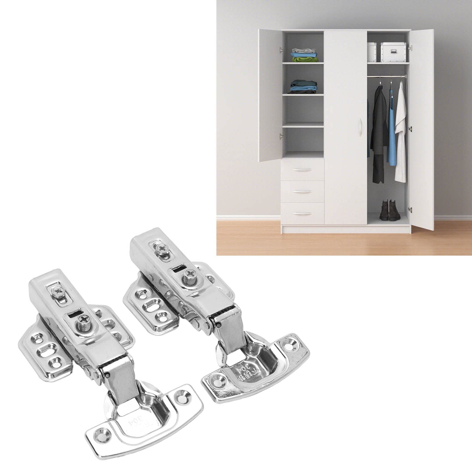 Lot De 2 Charnières De Support Pliables Robustes Avec