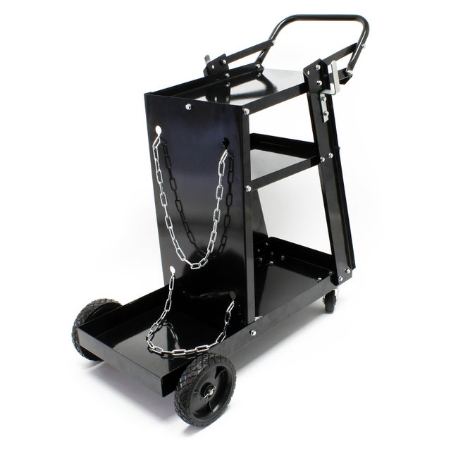 Carretilla Porta Botellas De Gas BRICOSOL - Ruedas Impinchables 260 Mm, Capacidad 150 Kg