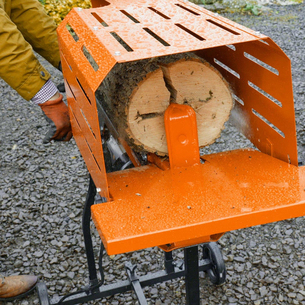 Fendeur de bûche hydraulique 7T horizontal - avec support - Moteur 2300W - Longueur de fendage 52cm - 2 roues - Fendeuse à bois - 5
