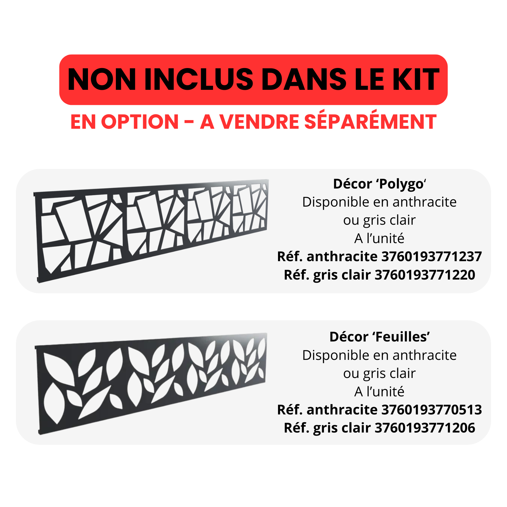 Kit complet clôture aluminium - 10 panneaux complets - 18 x 1,80 m - Prêt à poser - Anthracite - 7
