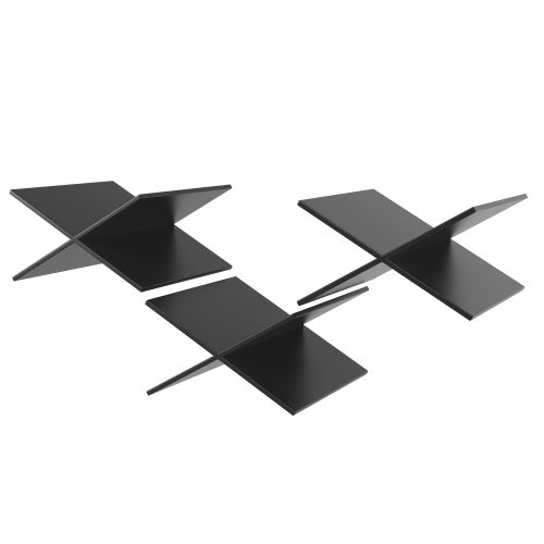Meuble de cuisine LED 120x40x180 cm, buffet de rangement avec trois portes, 3 tiroirs et 3 porte, pour salon/cuisine, noir - 7