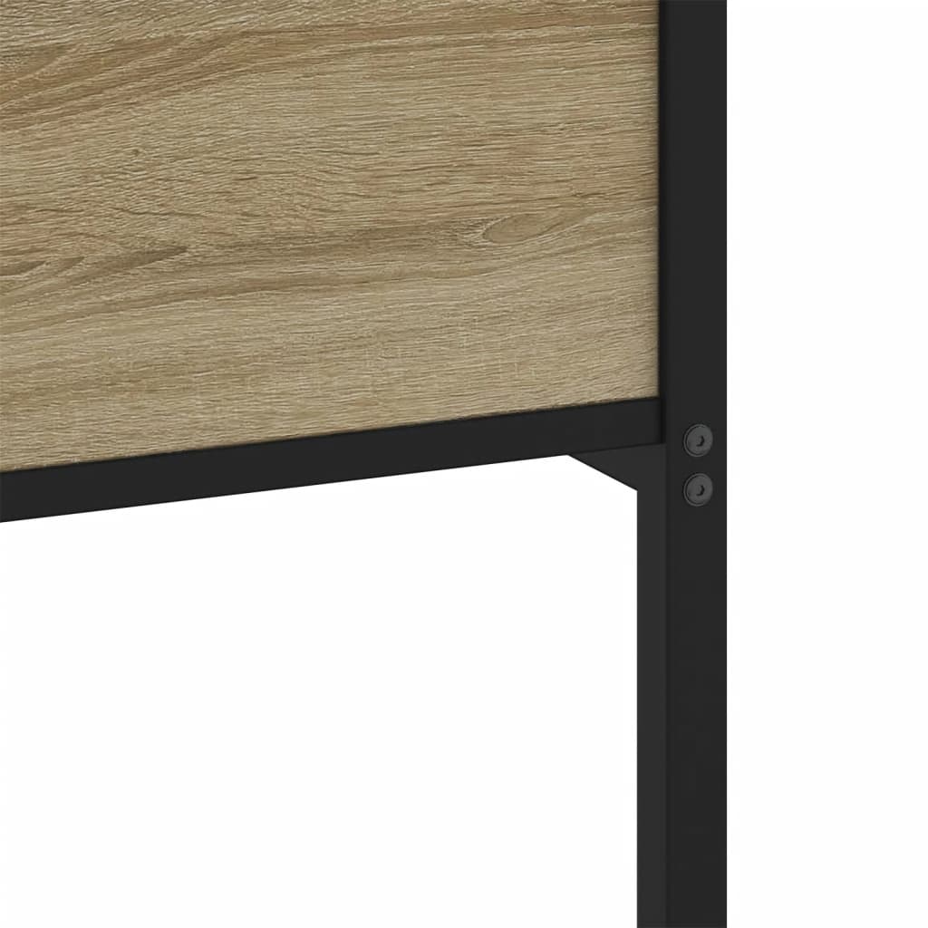 Cadre de lit sans matelas chêne sonoma 75x190 cm — COMFORTXL - 7