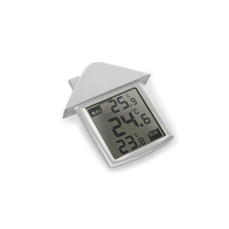 Thermomètre De Fenêtre Avec Ventouse - Affichage Analogique -30°C à +50°C - Plastique Transparent 20 Cm - Fabriqué En Allemagne