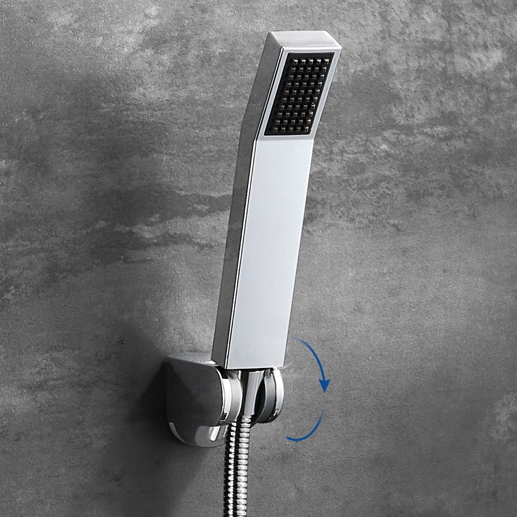 Robinet de Bain Monocommande pour Baignoire Montage Cascade Mitigeur Douche avec Douche à Main Chromé - 6