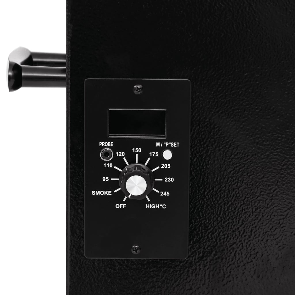 Gril à granulés avec étagère inférieure noir 94 cm fer vidaXL - 7