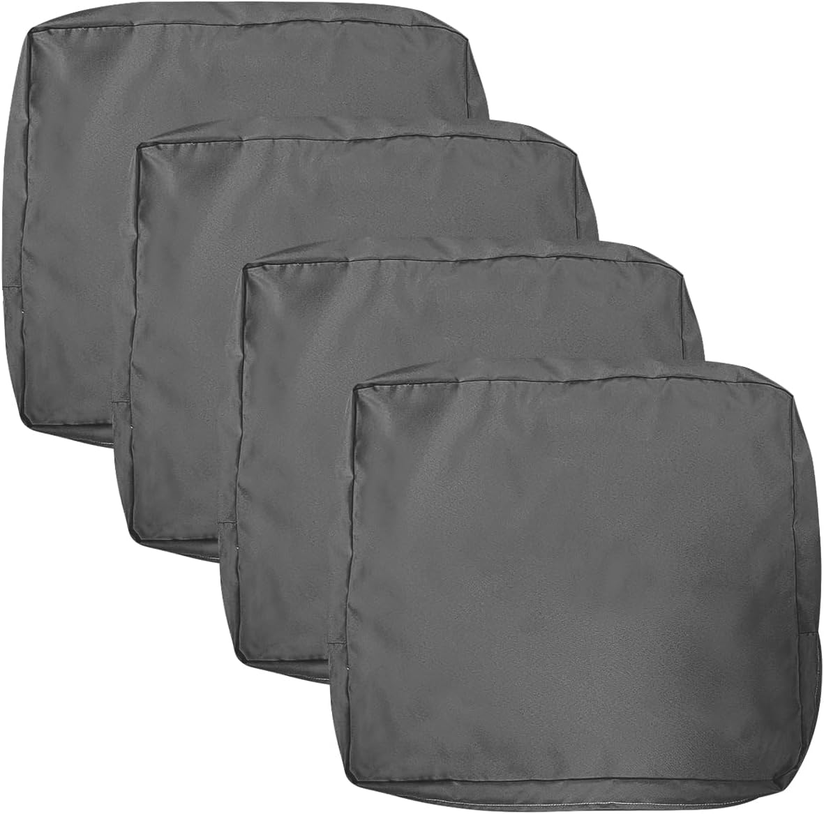 Housse De Coussin Canapé Extérieur Imperméable - Lot De 1/2/4, Fermeture Éclair, Polyester (60x55 Cm)