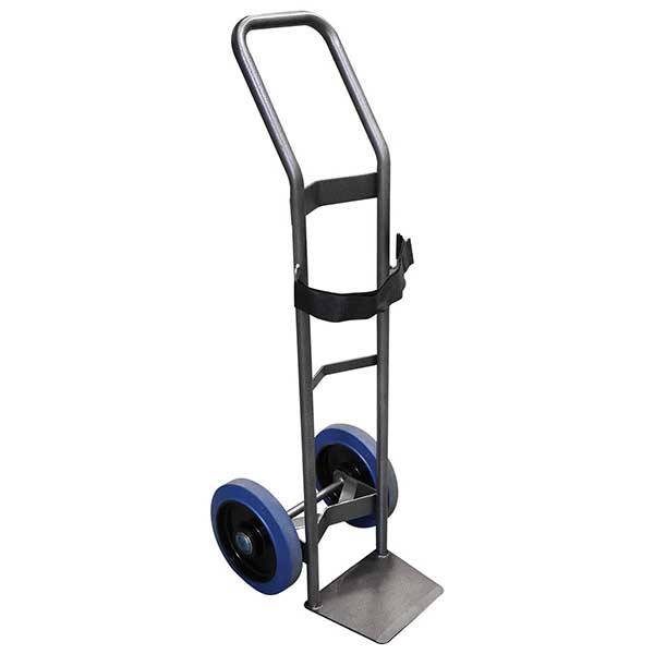 Diable porte-bouteille polyvalent - Roues caoutchouc bleu non tachant 250mm - SAC15-RSB